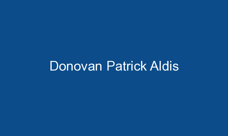 donovan patrick aldis 1383