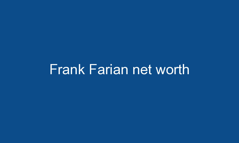 frank farian net worth 1315