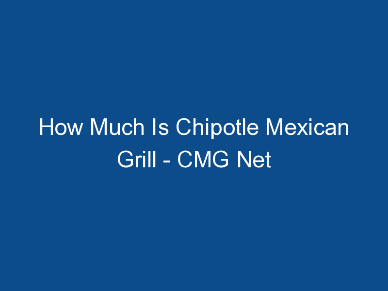 how much is chipotle mexican grill cmg net worth 1254