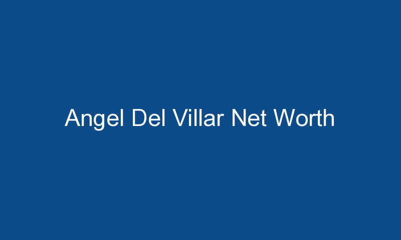 angel del villar net worth 1732