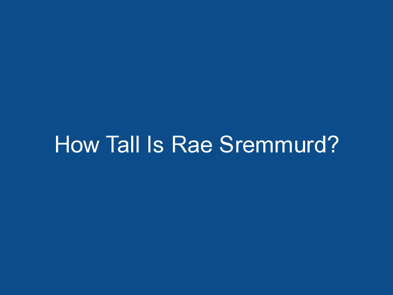 how tall is rae sremmurd 1633